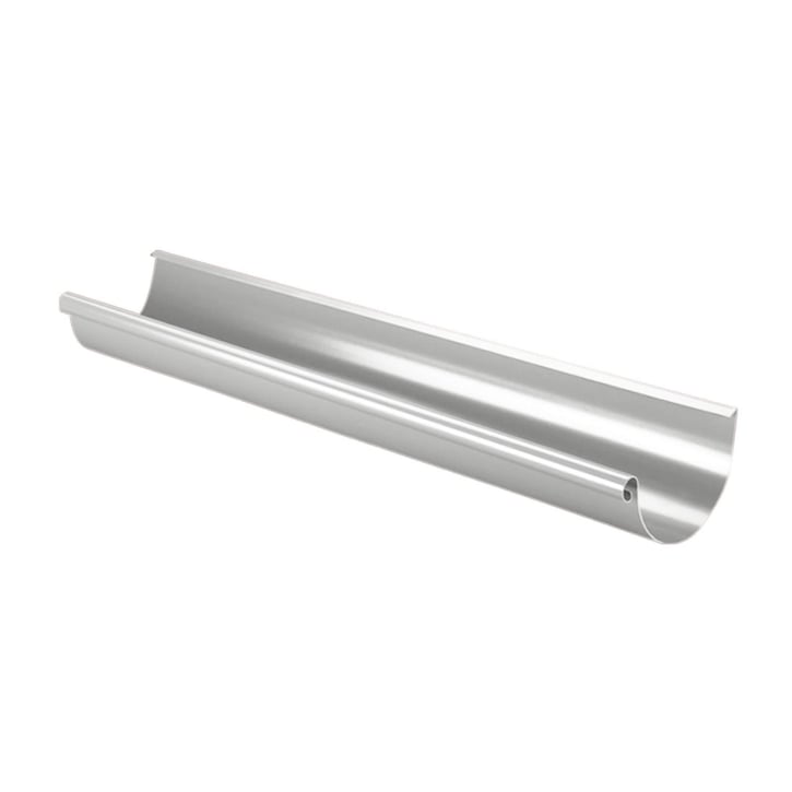 Stahl Dachrinnen Sparpaket 3 m | Ø 125/90 mm | 9006 - Weißaluminium #3