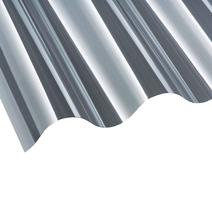 Polycarbonat Wellplatte | 177/51 | Profil 5 | 0,80 mm | Klar | 2000 mm #1