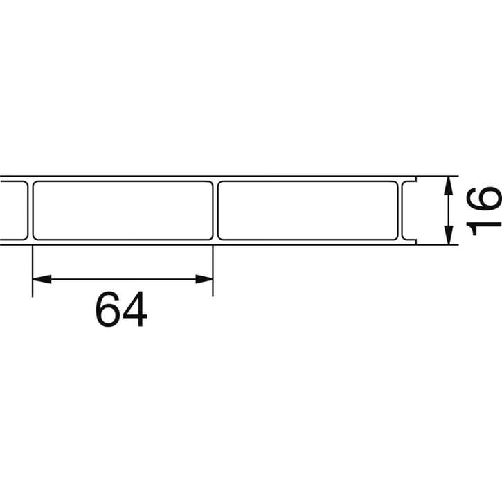 Acrylglas Stegdoppelplatte | 16 mm | Breite 980 mm | Klar | AntiDrop | Breitkammer | 2500 mm #11