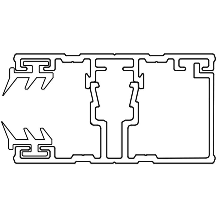 A1 Schraubprofil | Randprofil | 16 mm | Aluminium | Blank | 3500 mm #2