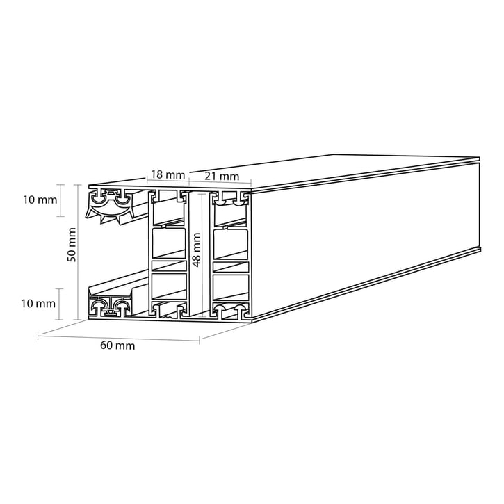 Mendiger | Randprofil | 32 mm | Thermo/Classic | Aluminium | Blank | 2500 mm #3