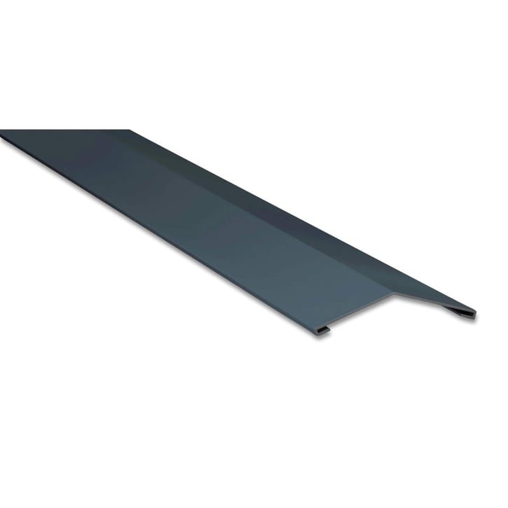 Firstblech flach | 145 x 145 mm | 150° | Stahl 0,50 mm | 35 µm Mattpolyester | 32 - Dunkelbraun #1