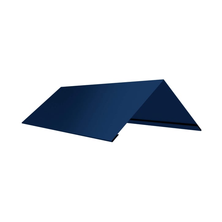 Firstblech flach | 145 x 145 x 2000 mm | 140° | Stahl 0,50 mm | 25 µm Polyester | 5010 - Enzianblau #1