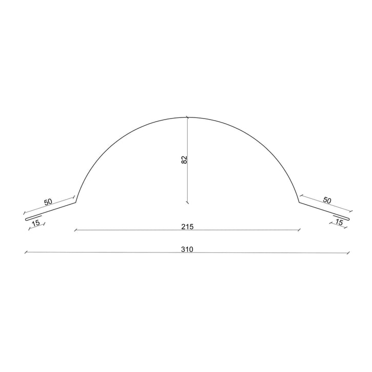 Firstblech halbrund groß | 1,960 m | Stahl 0,50 mm | 25 µm Polyester | 8004 - Kupferbraun #3