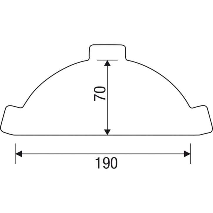 Firstblechendstück | Stahl 0,50 mm | 25 µm Polyester | 1015 - Hellelfenbein #4