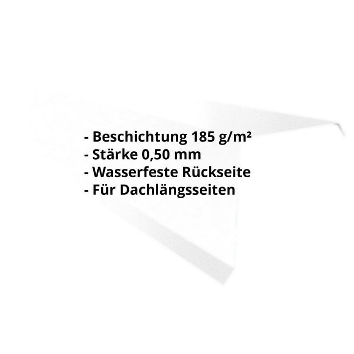 Ortgangwinkel | 110 x 100 x 2000 mm | Stahl 0,50 mm | Aluzink | Silbergrau #2