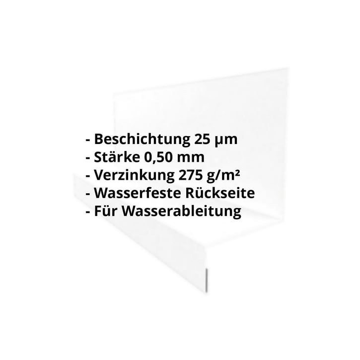 Sockelleiste | Typ 1 | 40 x 24 x 25 x 2000 mm | Stahl 0,50 mm | 25 µm Polyester | 7035 - Lichtgrau #2