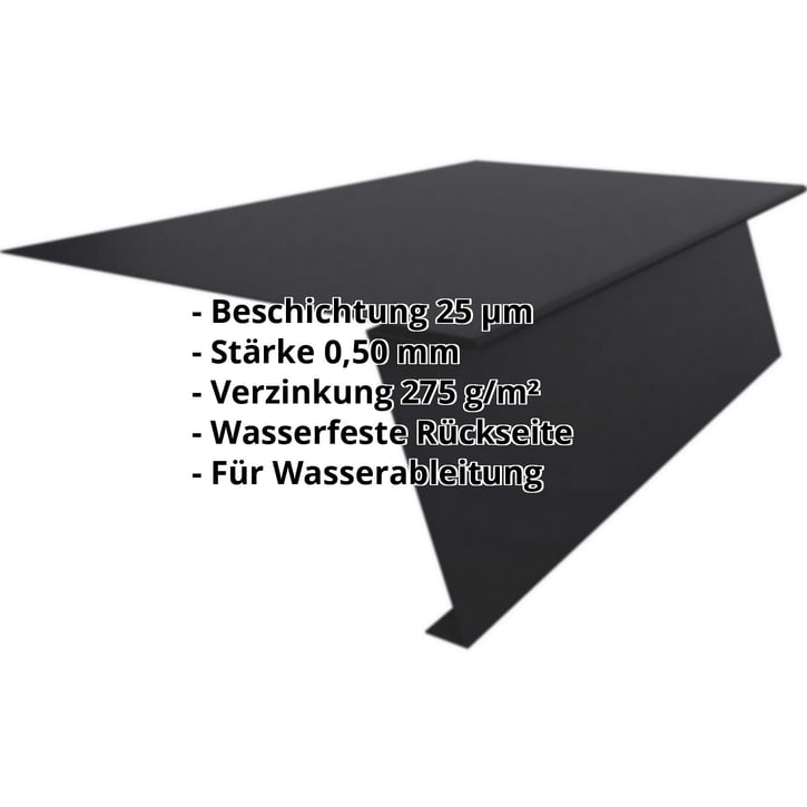 Startprofil | Für Stehfalzprofil PD-510-S | Stahl 0,50 mm | 25 µm Polyester | 9005 - Tiefschwarz #2