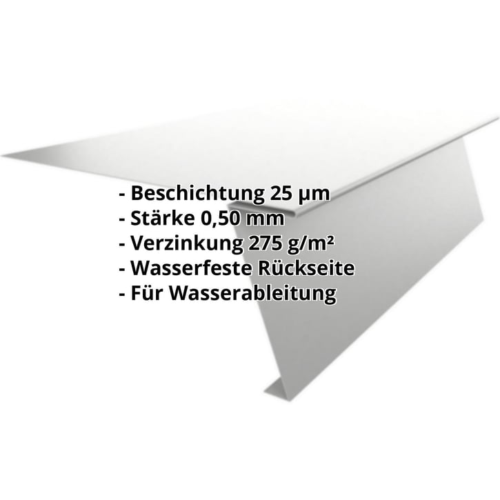 Startprofil | Für Stehfalzprofil PD-510-S | Stahl 0,50 mm | 25 µm Polyester | 9006 - Weissaluminium #2