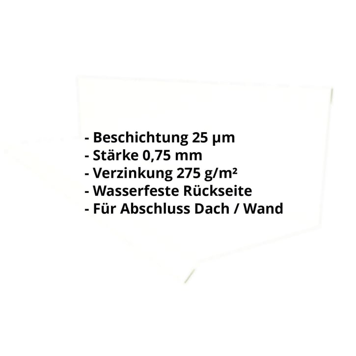 Wandanschluss | Typ 2 | 100 x 110 x 2000 | 90° | Stahl 0,75 mm | 25 µm Polyester | 9002 - Grauweiß #2