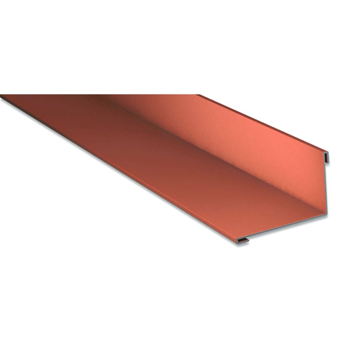 Wandanschluss | 160 x 115 mm | 95° | Stahl 0,63 mm | 25 µm Polyester | 8004 - Kupferbraun #1