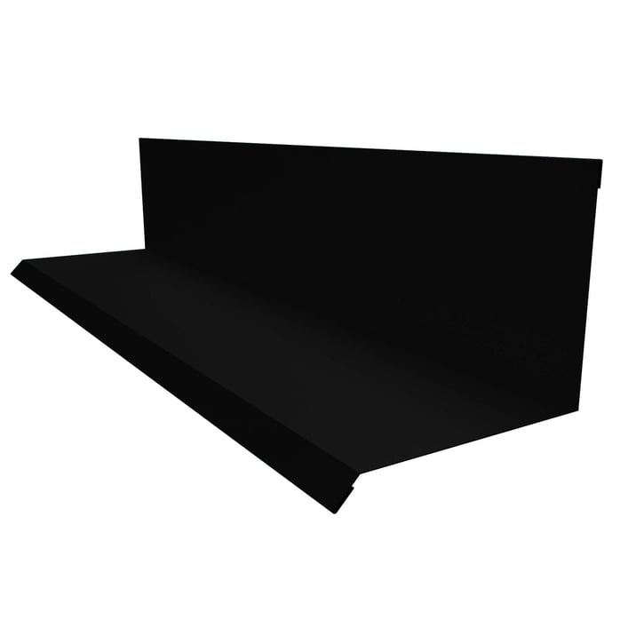 Wandanschluss | Typ 2 | 100 x 110 x 2000 mm | 90° | Stahl 0,50 mm | 50 µm PURMAT® | 033 - Schwarz #1