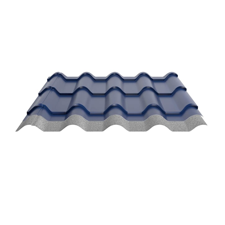 Pfannenblech EUROPA | Anti-Tropf 700 g/m² | Stahl 0,50 mm | 25 µm Polyester | 5010 - Enzianblau #4