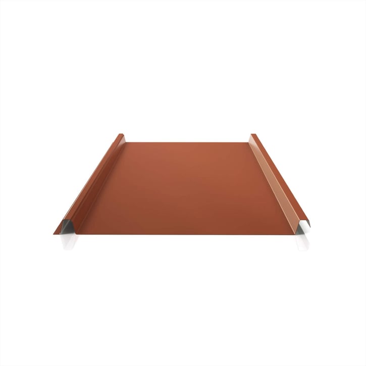 Stehfalzblech 33/500-LE | Dach | Stahl 0,75 mm | 25 µm Polyester | 8004 - Kupferbraun #1