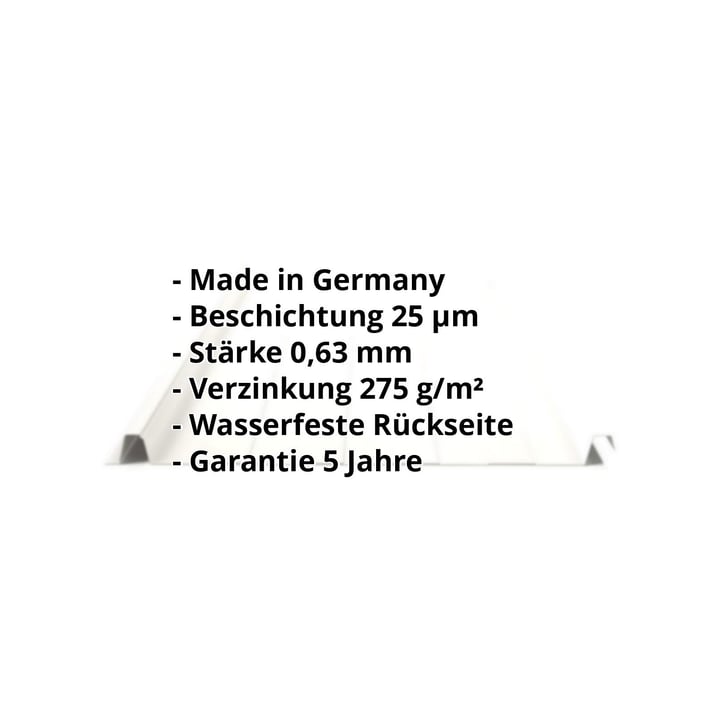 Stehfalzblech 33/500-LR | Dach | Stahl 0,63 mm | 25 µm Polyester | 9002 - Grauweiß #2