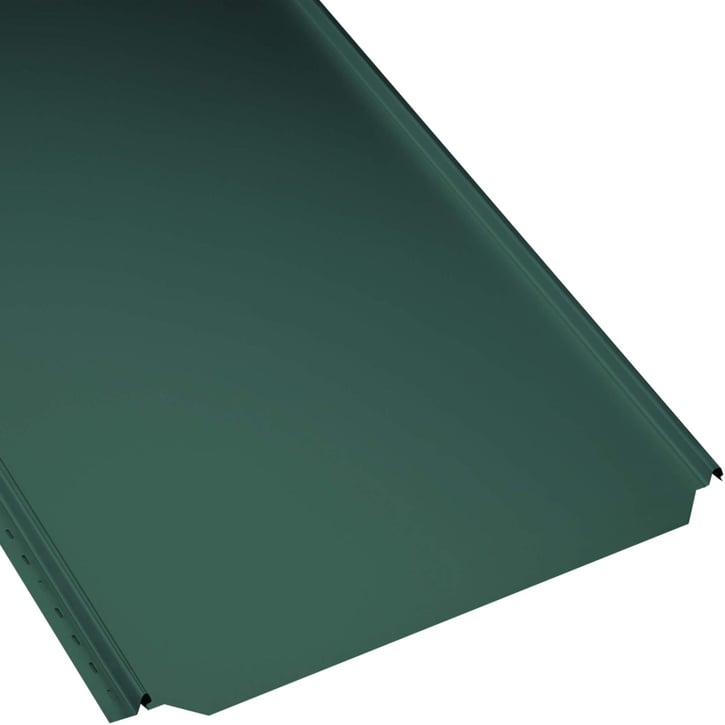 Stehfalzblech PD-510-S | Flach | Anti-Tropf 700 g/m² | Stahl 0,50 mm | 25 µm Polyester | 6005 - Moosgrün #1