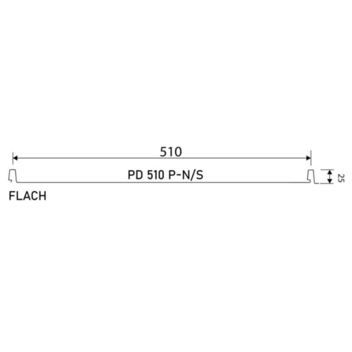 Stehfalzblech PD-510-S | Flach | Stahl 0,50 mm | 50 µm PURMAT® | 028 - Kirschrot #3