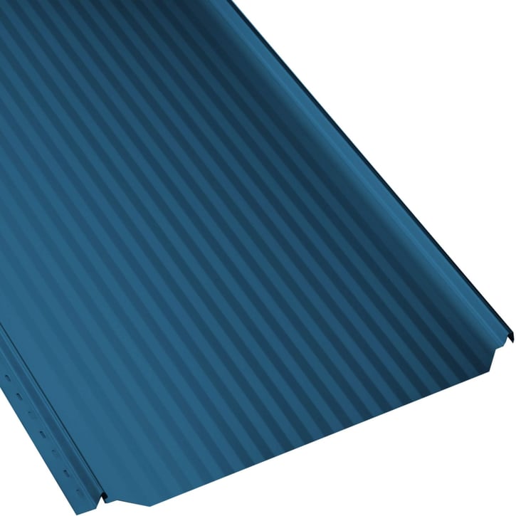 Stehfalzblech PD-510-S | Mikro | Anti-Tropf 700 g/m² | Stahl 0,50 mm | 25 µm Polyester | 5010 - Enzianblau #1