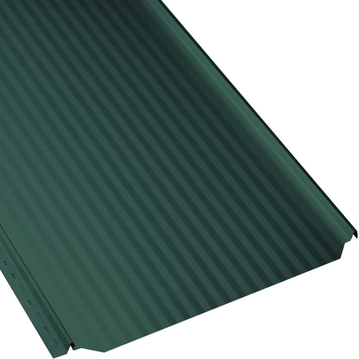 Stehfalzblech PD-510-S | Mikro | Anti-Tropf 700 g/m² | Stahl 0,50 mm | 25 µm Polyester | 6005 - Moosgrün #1