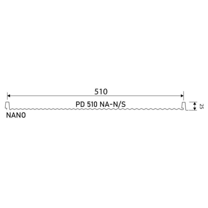 Stehfalzblech PD-510-S | Nano | Stahl 0,50 mm | 50 µm PURLAK® | 028 - Kirschrot #3