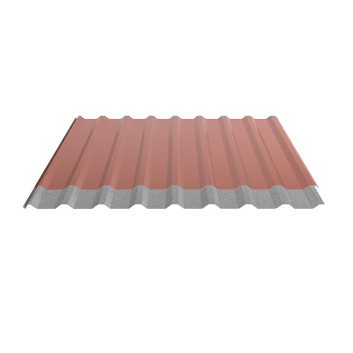 Trapezblech 20/1100 | Dach | Anti-Tropf 1000 g/m² | Sonderposten | Stahl 0,40 mm | 25 µm Polyester | 8004 - Kupferbraun #5