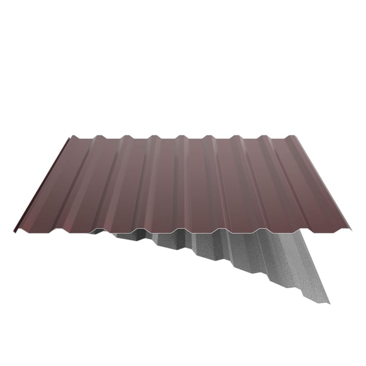 Trapezblech 20/1100 | Dach | Anti-Tropf 1000 g/m² | Stahl 0,50 mm | 25 µm Polyester | 3005 - Weinrot #6