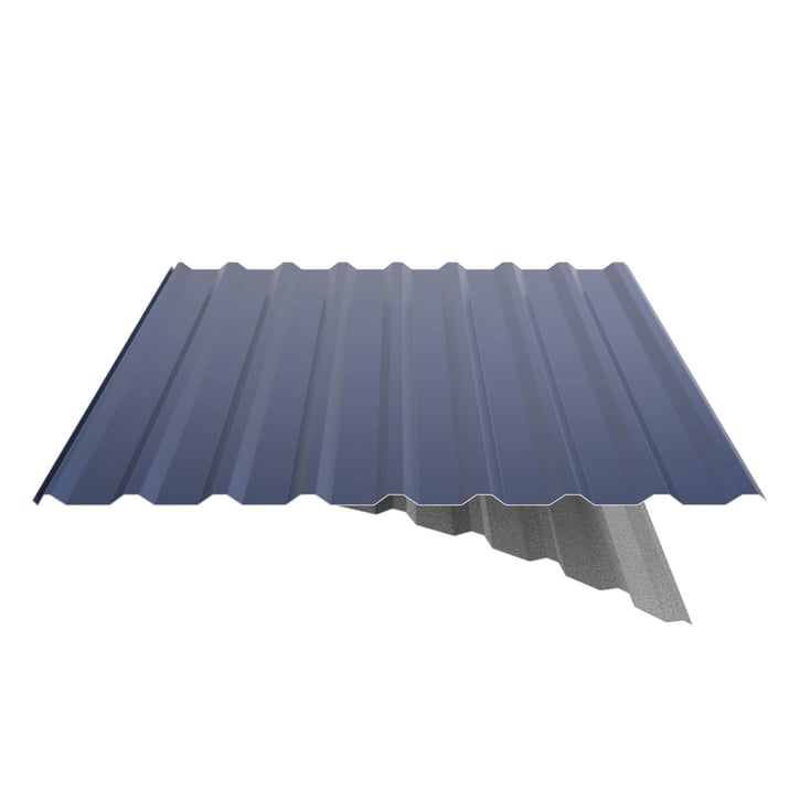 Trapezblech 20/1100 | Dach | Anti-Tropf 1000 g/m² | Stahl 0,50 mm | 25 µm Polyester | 5010 - Enzianblau #6