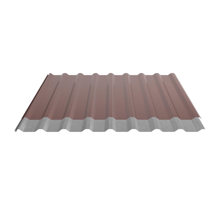 Trapezblech 20/1100 | Dach | Anti-Tropf 1000 g/m² | Stahl 0,50 mm | 25 µm Polyester | 8012 - Rotbraun #5