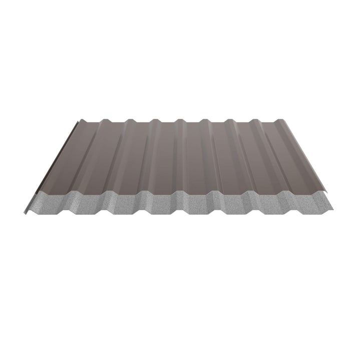 Trapezblech 20/1100 | Dach | Anti-Tropf 1000 g/m² | Stahl 0,75 mm | 25 µm Polyester | 8011 - Nussbraun #5