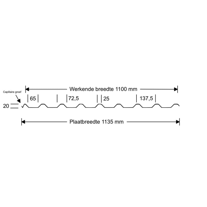 Trapezblech 20/1100 | Dach | Anti-Tropf 1000 g/m² | Stahl 0,75 mm | 60 µm Puramid | 7016 - Anthrazitgrau #9