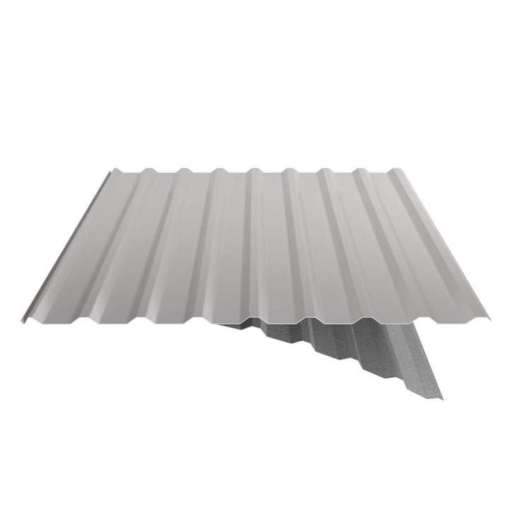 Trapezblech 20/1100 | Dach | Anti-Tropf 2400 g/m² | Stahl 0,50 mm | 25 µm Polyester | 7035 - Lichtgrau #6