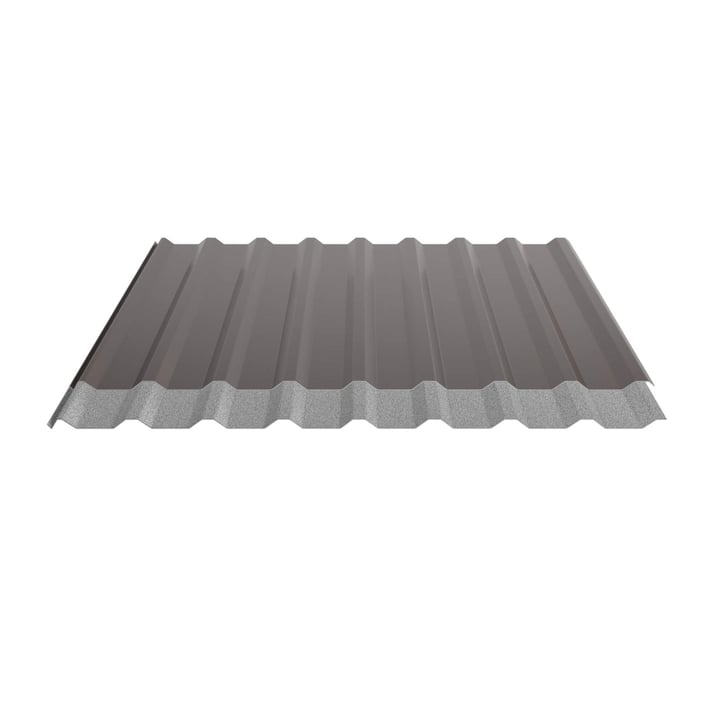 Trapezblech 20/1100 | Dach | Anti-Tropf 2400 g/m² | Stahl 0,50 mm | 25 µm Polyester | 8014 - Sepiabraun #5