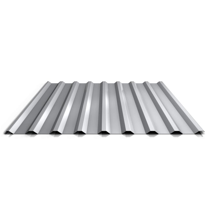 Trapezblech 20/1100 | Dach | Anti-Tropf 700 g/m² | Aktionsblech | Stahl 0,75 mm | 25 µm Polyester | 9006 - Weißaluminium #1
