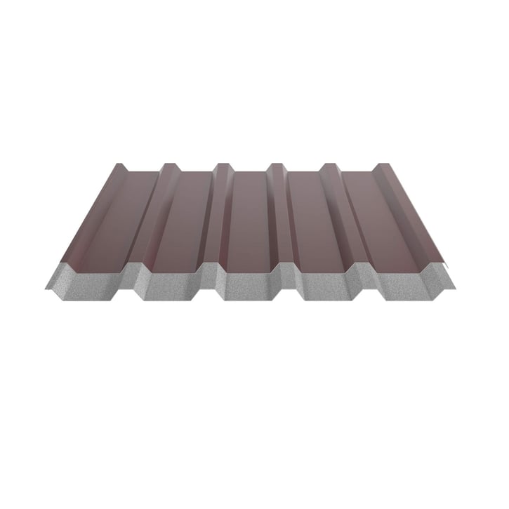 Trapezblech 35/207 | Dach | Anti-Tropf 1000 g/m² | Stahl 0,50 mm | 25 µm Polyester | 3005 - Weinrot #5