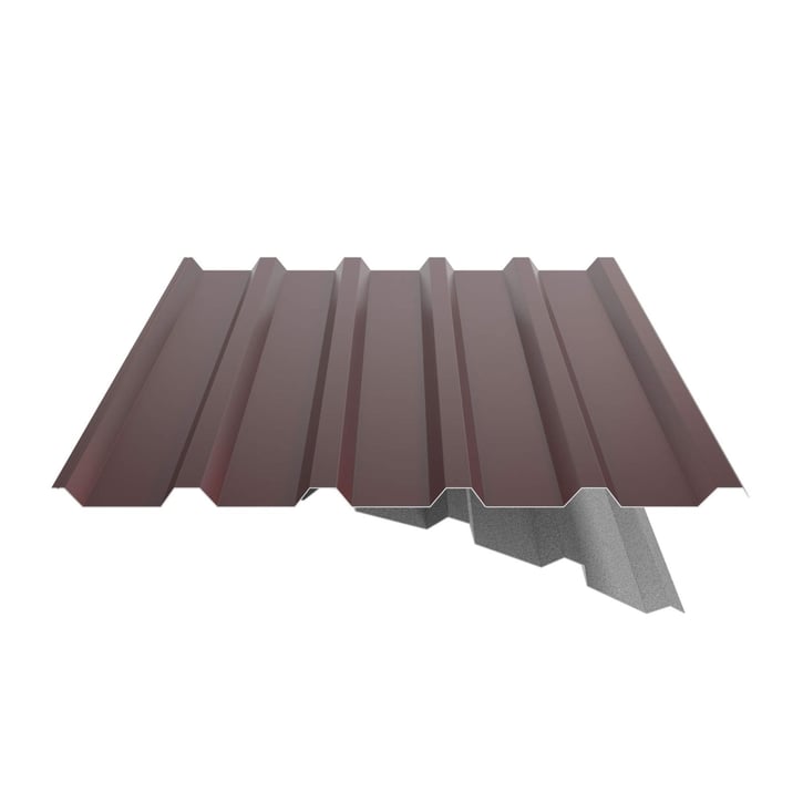 Trapezblech 35/207 | Dach | Anti-Tropf 1000 g/m² | Stahl 0,50 mm | 25 µm Polyester | 3005 - Weinrot #6