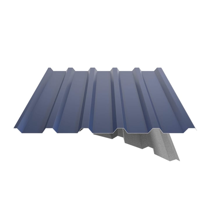 Trapezblech 35/207 | Dach | Anti-Tropf 1000 g/m² | Stahl 0,50 mm | 25 µm Polyester | 5010 - Enzianblau #6