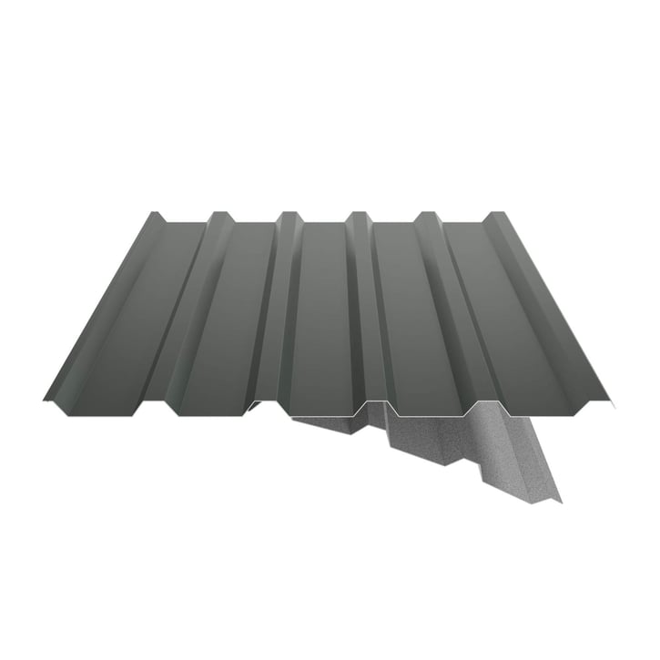 Trapezblech 35/207 | Dach | Anti-Tropf 1000 g/m² | Stahl 0,50 mm | 25 µm Polyester | 6020 - Chromoxidgrün #6