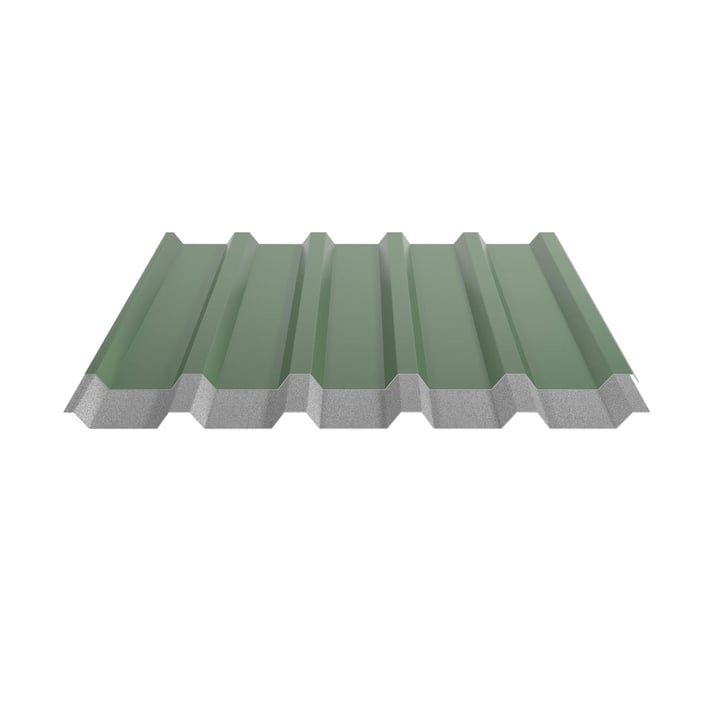 Trapezblech 35/207 | Dach | Anti-Tropf 1000 g/m² | Stahl 0,50 mm | 25 µm Polyester | 6002 - Laubgrün #5