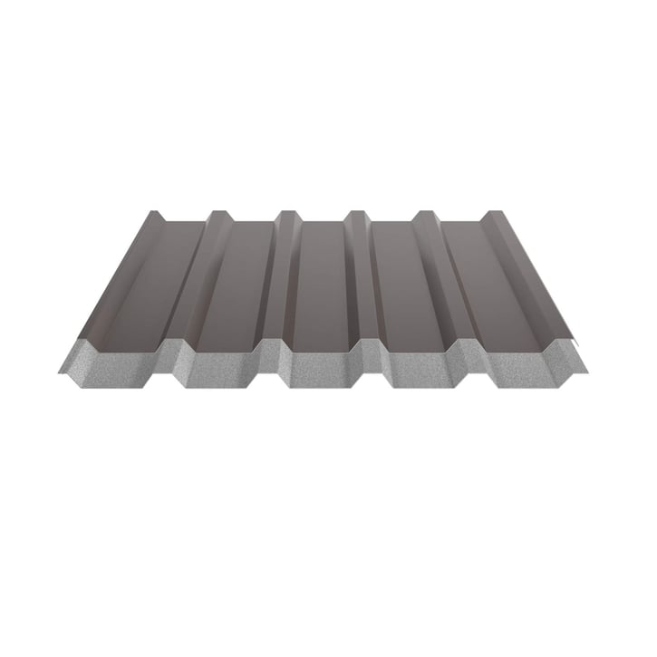 Trapezblech 35/207 | Dach | Anti-Tropf 1000 g/m² | Stahl 0,50 mm | 25 µm Polyester | 8014 - Sepiabraun #5