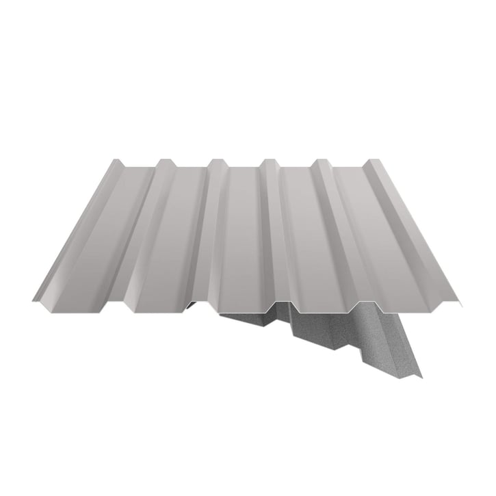 Trapezblech 35/207 | Dach | Anti-Tropf 2400 g/m² | Stahl 0,50 mm | 25 µm Polyester | 7035 - Lichtgrau #6