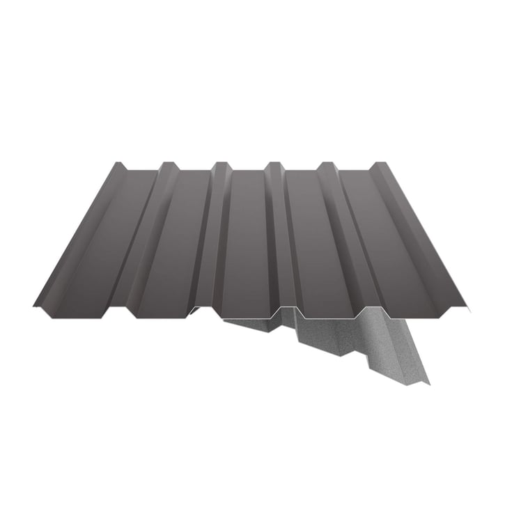 Trapezblech 35/207 | Dach | Anti-Tropf 2400 g/m² | Stahl 0,63 mm | 25 µm Polyester | 8017 - Schokoladenbraun #6