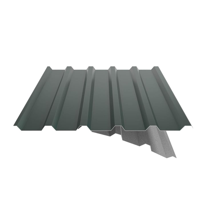 Trapezblech 35/207 | Dach | Anti-Tropf 2400 g/m² | Stahl 0,50 mm | 60 µm TTHD | 6005 - Moosgrün #6