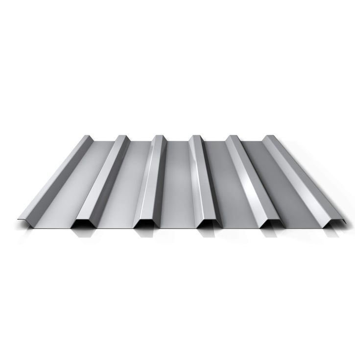 Trapezblech 35/207 | Dach | Anti-Tropf 700 g/m² | Aktionsblech | Stahl 0,75 mm | 25 µm Polyester | 9006 - Weißaluminium #1