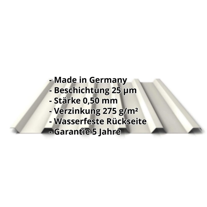 Trapezblech 35/207 | Dach | Stahl 0,50 mm | 25 µm Polyester | 9010 - Reinweiß #2