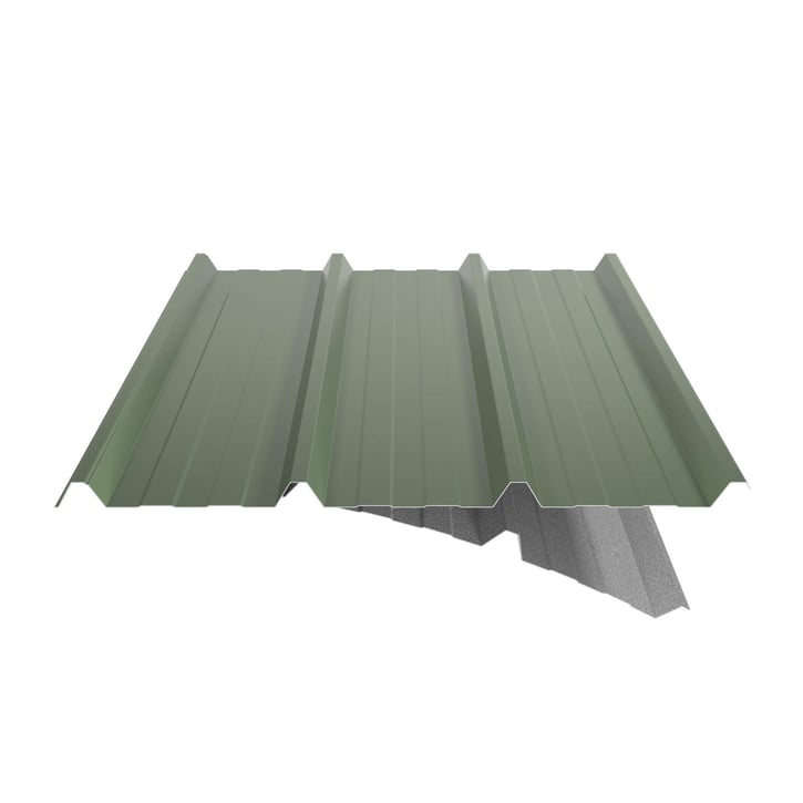 Trapezblech 45/333 | Dach | Anti-Tropf 1000 g/m² | Stahl 0,50 mm | 25 µm Polyester | 6011 - Resedagrün #6