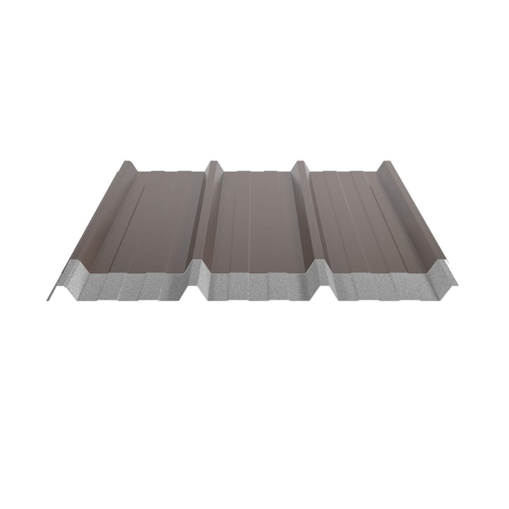 Trapezblech 45/333 | Dach | Anti-Tropf 1000 g/m² | Stahl 0,75 mm | 25 µm Polyester | 8011 - Nussbraun #5