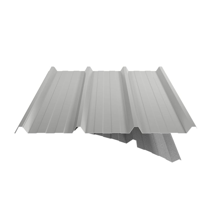 Trapezblech 45/333 | Dach | Anti-Tropf 1000 g/m² | Stahl 0,75 mm | 25 µm Polyester | 9006 - Weißaluminium #6
