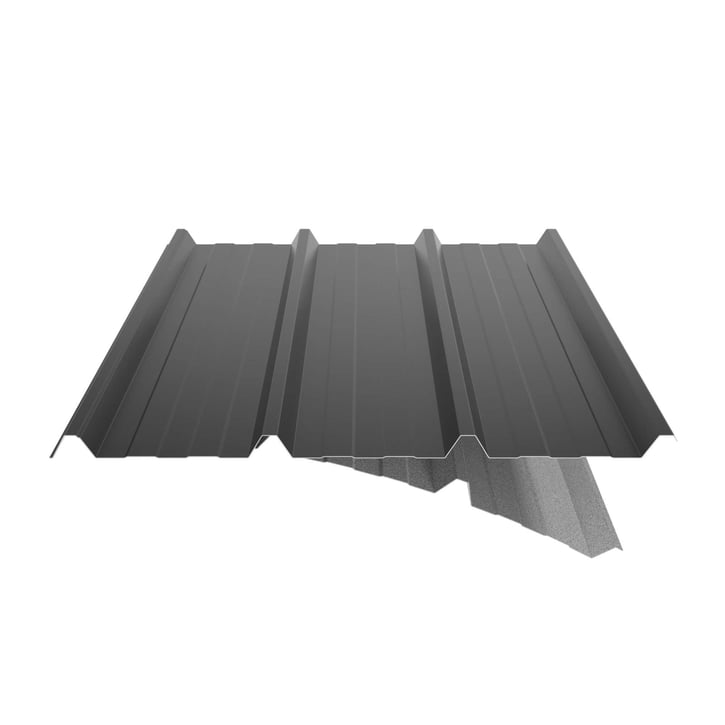 Trapezblech 45/333 | Dach | Anti-Tropf 1000 g/m² | Stahl 0,50 mm | 80 µm Shimoco | 9005 - Tiefschwarz #5