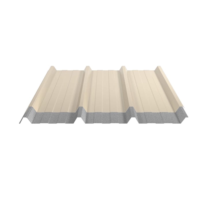 Trapezblech 45/333 | Dach | Anti-Tropf 2400 g/m² | Stahl 0,50 mm | 25 µm Polyester | 1015 - Hellelfenbein #5