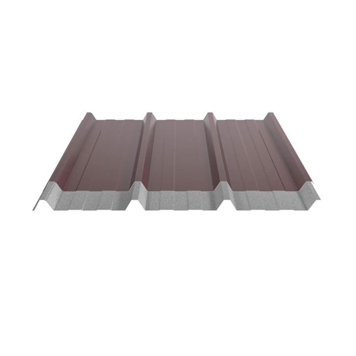 Trapezblech 45/333 | Dach | Anti-Tropf 2400 g/m² | Stahl 0,50 mm | 25 µm Polyester | 3005 - Weinrot #5